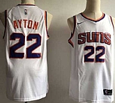Suns 22 Deandre Ayton White Nike Swingman Stitched NBA Jersey (Without The Sponsor Logo),baseball caps,new era cap wholesale,wholesale hats